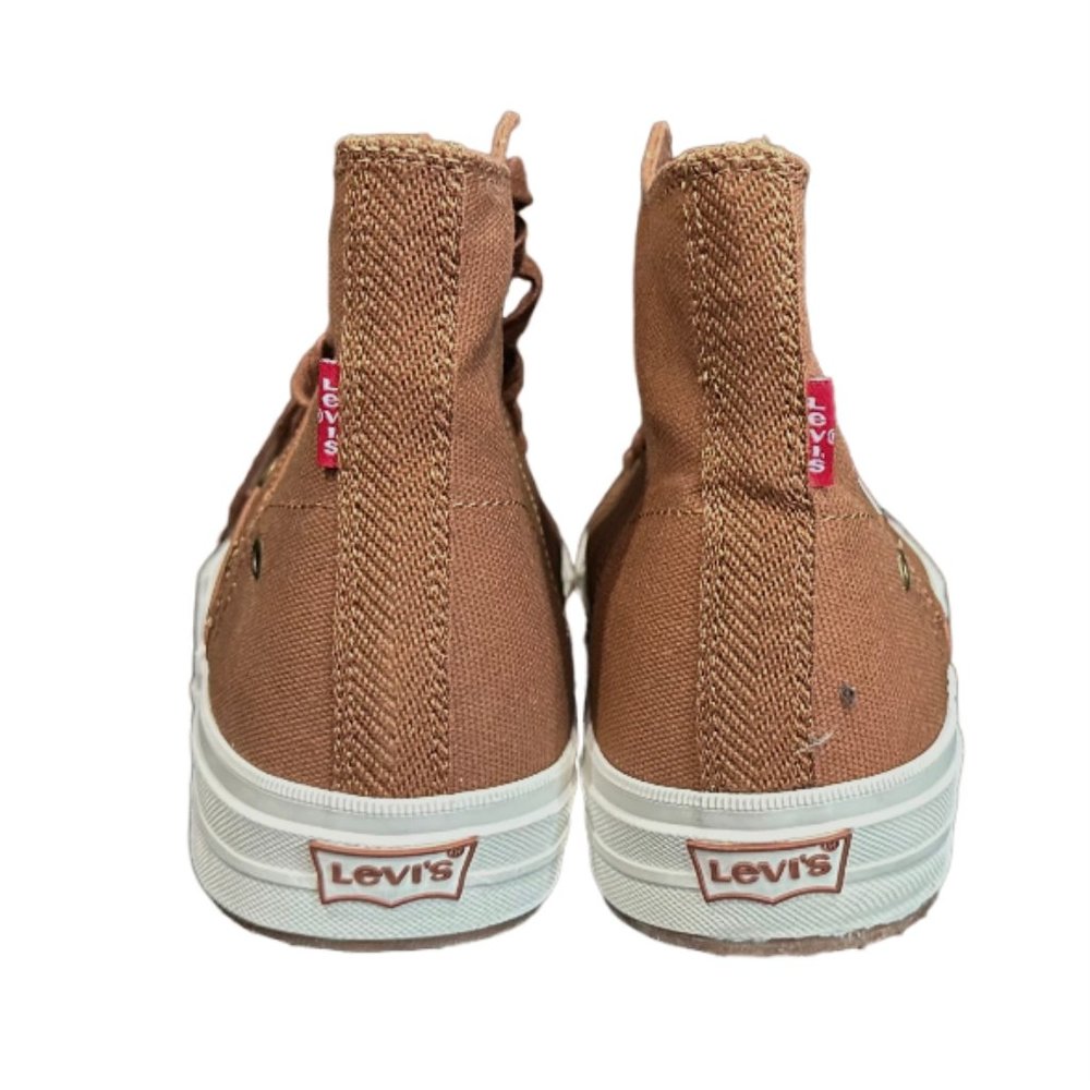 NIB LEVI'S MEN'S ZIP EX L MID LUX SNEAKERS - Picture 7 of 8